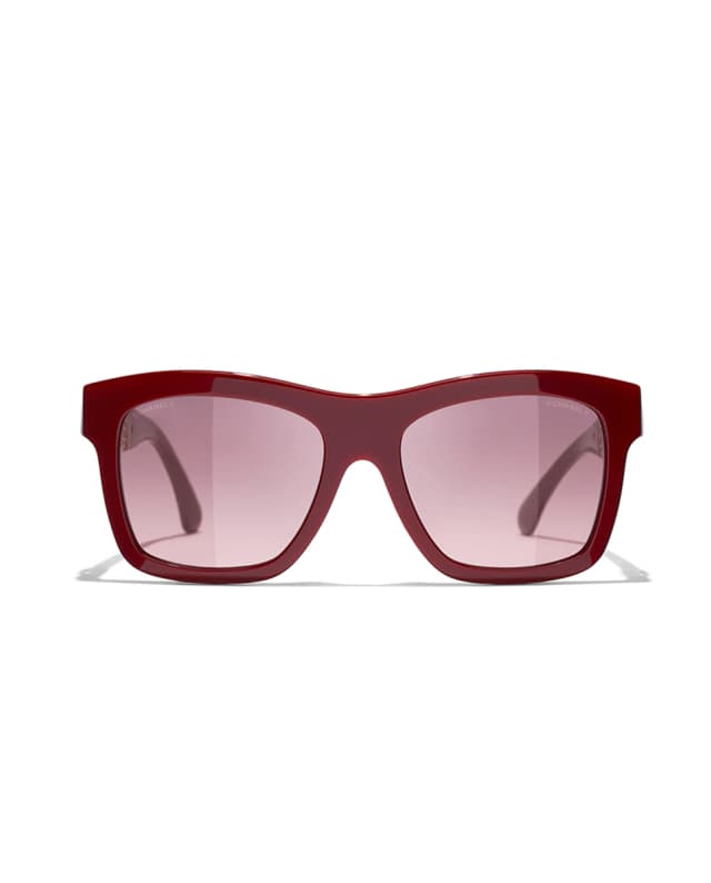 Thumbnail 1 de CHANEL Gafas de sol rectangulares acetato lente polarizada marrón 😎