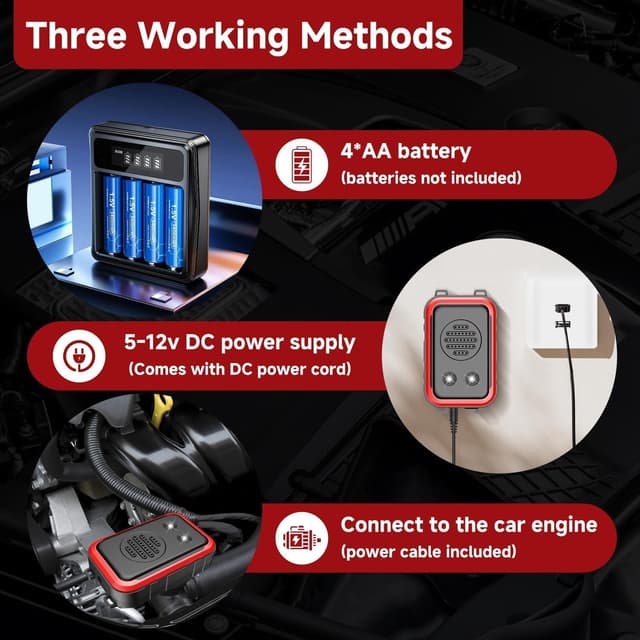 Detalle de COODAY Ultraschall Marderschreck & Nagetierabwehr mit LED-Blitzlichtern für den Motorraum