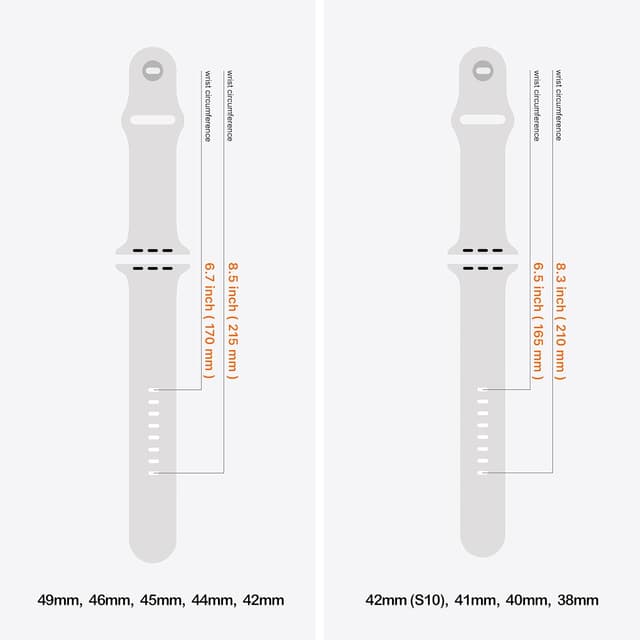 Detalle de SRena C1A silicone Apple Watch strap for Ultra 2/Ultra & Series 11–3 / SE (38–49mm) – Sport secure fit, unisex, Queen Purple