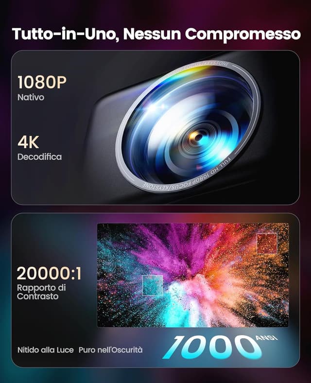 Thumbnail 5 de Proiettore 4K 1000 ANSI 📽