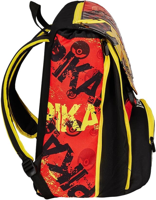 Detalle de Seven Zaino Scuola Estensibile Pokémon “Pikachu” giallo-rosso, doppio scomparto