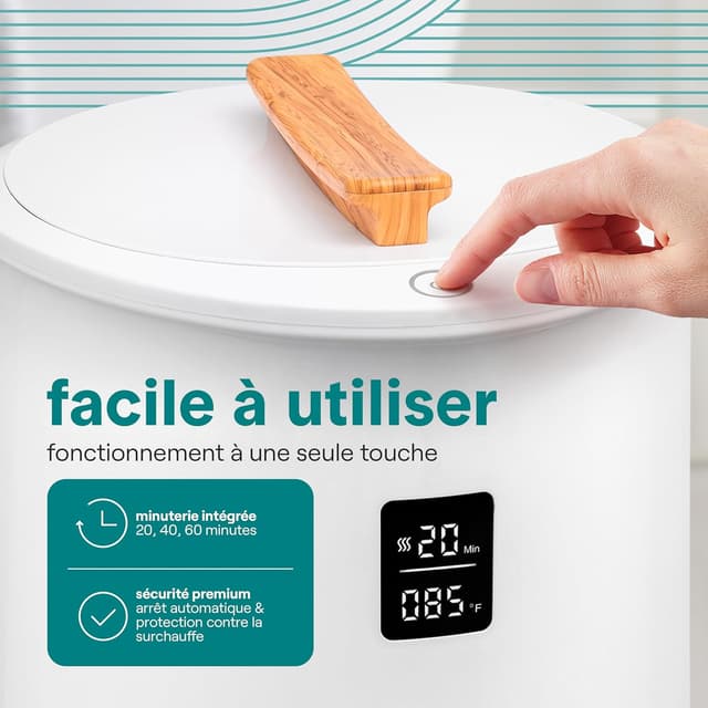 Detalle 2 de SereneLife Chauffe-Serviettes 20 L Grande Capacité