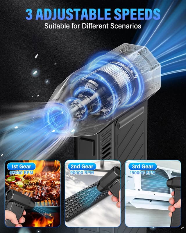 Detalle de Elektrisches Staubgebläse 150.000 U/min