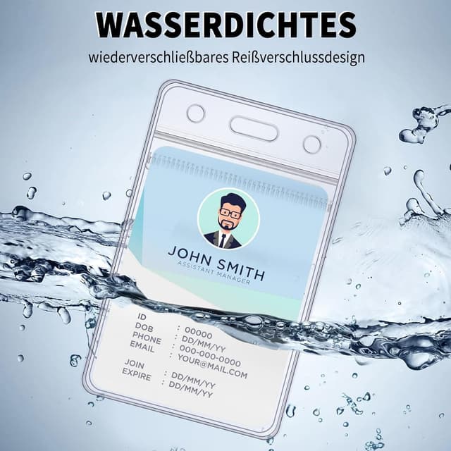 Thumbnail 4 de Ausweishülle mit Band Set 6er Pack 45 cm Lanyard 🎫