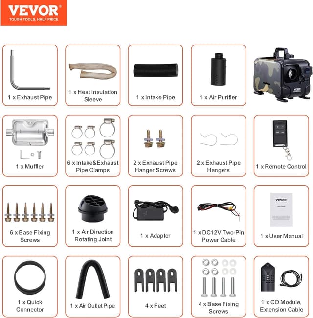 Thumbnail 6 de VEVOR 8 kW Dieselheizung All in One