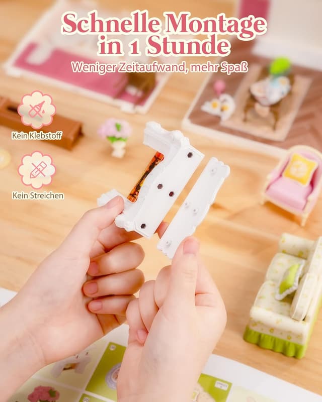 Detalle de Rolife Holiday Tea Time DIY-Miniaturhaus