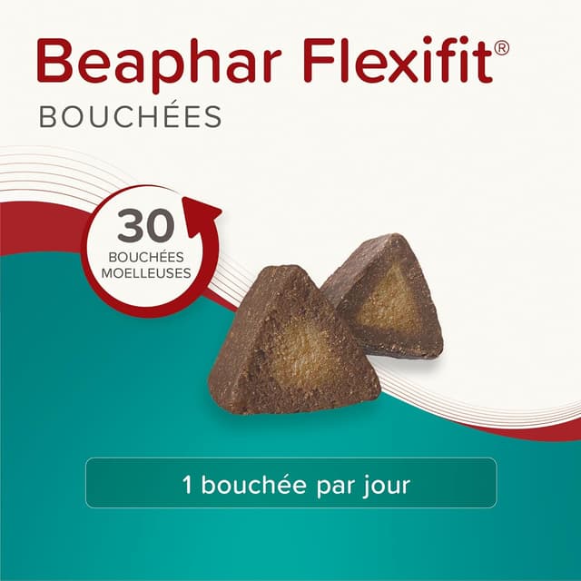 Detalle de Beaphar Flexifit – Bouchées Articulations pour chiens (niveau 3, 175 g)
