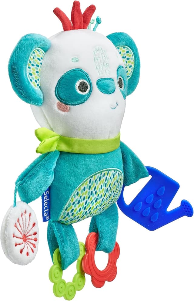 Detalle de Selecta 61076 Tulips Garden Activity-Anhänger Tulip (29 cm) – zum Befestigen am Kinderwagen & Co.