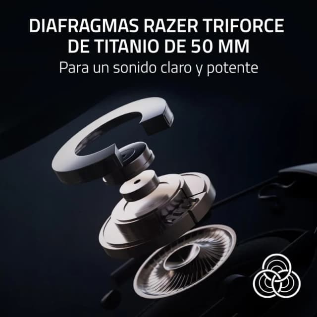 Detalle de Razer BlackShark V2 HyperSpeed Auriculares inalámbricos blancos