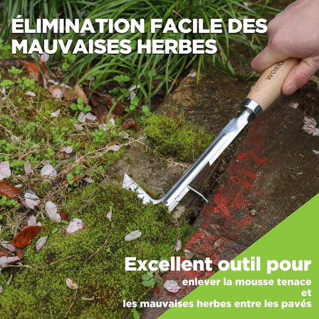 Thumbnail 3 de WORKPRO Désherbeur pour fissures 30,5 cm en acier inoxydable