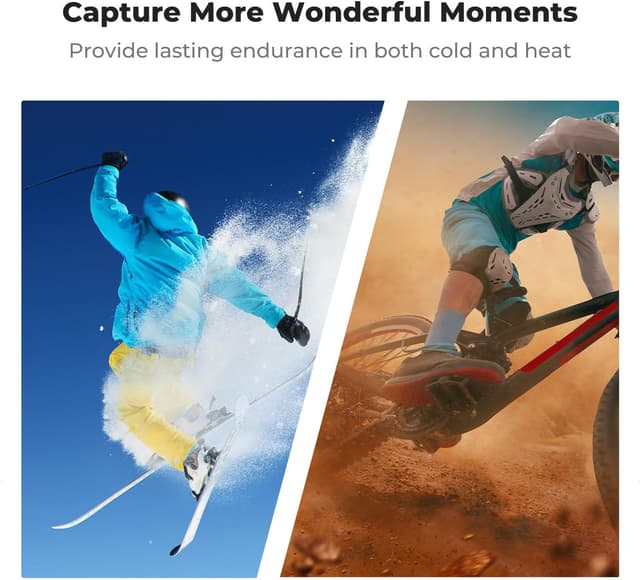 Detalle 2 de K&F CONCEPT 3-Pack Replacement Batteries for Hero 12 with 3-Channel Quick Charger (1730mAh)