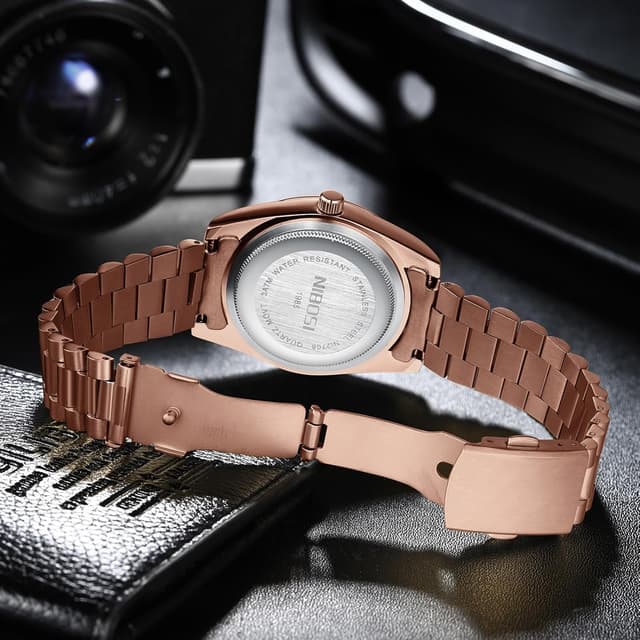 Detalle de NIBOSI Men Analogue Quartz Watch 39 mm