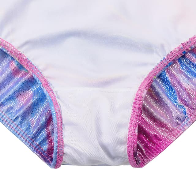 Detalle 2 de ZNYUNE Gymnastik-Trikot für Mädchen mit Pailletten