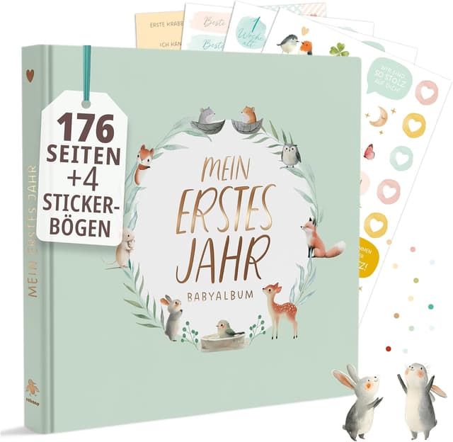 Detalle de Babyalbum Mein erstes Jahr 21x21 cm