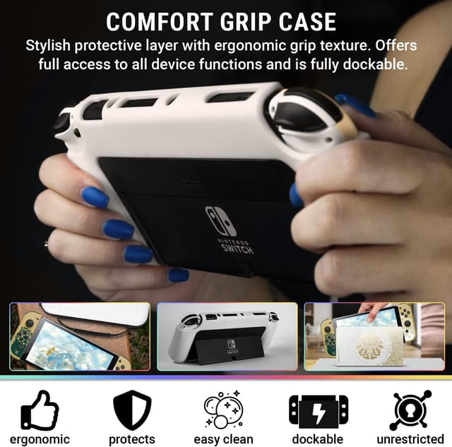 Detalle de Orzly Switch OLED accessory bundle kit