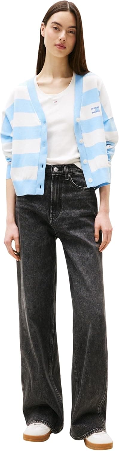 Detalle 2 de Tommy Jeans Damen Jeans Hose Claire High Rise im 5-Pocket-Style