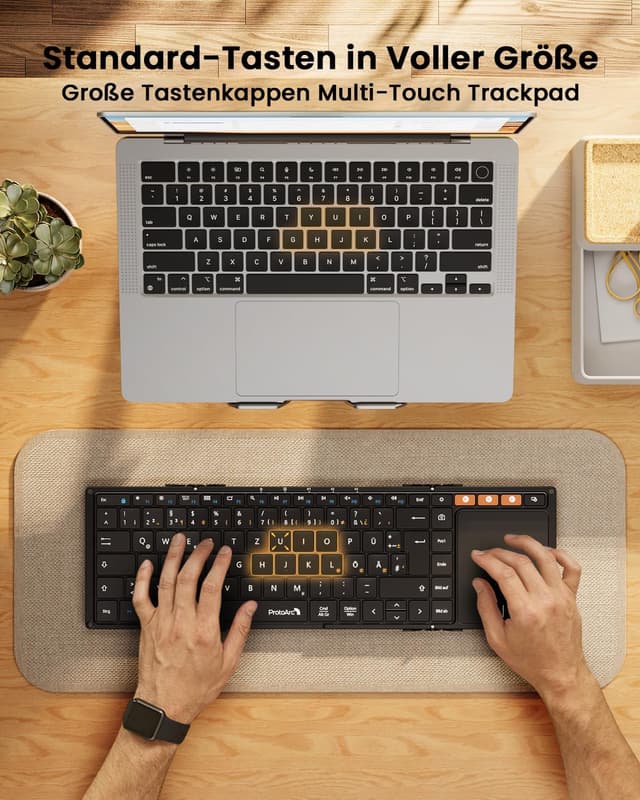 Thumbnail 6 de ProtoArc XK01 TP Bluetooth Tastatur mit Trackpad