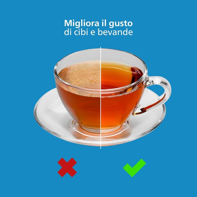 Detalle de Philips Water Caraffa filtrante bianca con timer elettronico + 12 cartucce di ricambio