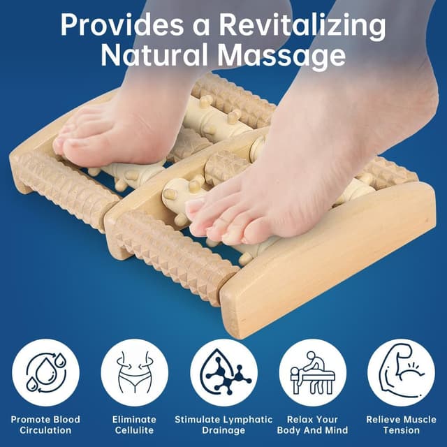 Thumbnail 1 de AOGOE Massaggiatore per Piedi Rullo in Legno