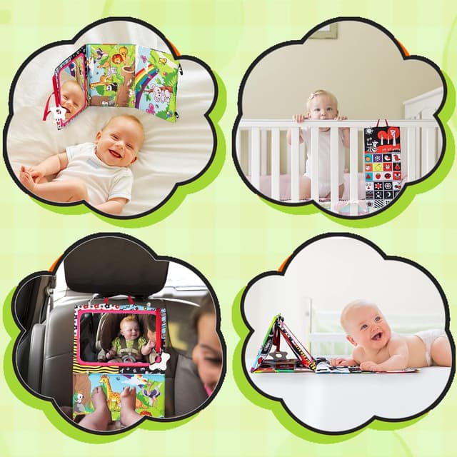 Detalle 2 de Auney Baby Spiegel-Spielzeug 0-9 Monate