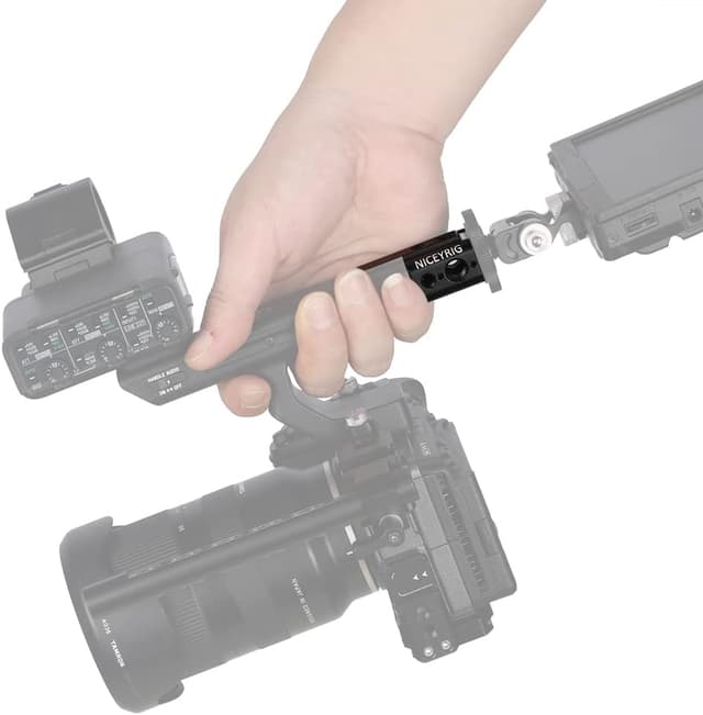 Detalle de NICEYRIG XLR Handle Extension Rig for Sony FX3/FX30 (XLR handle extension, black)