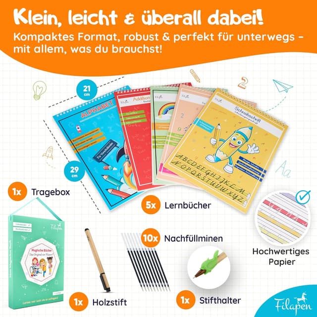 Thumbnail 5 de Filapen Magische Vorschulhefte – 5 Übungshefte ✏