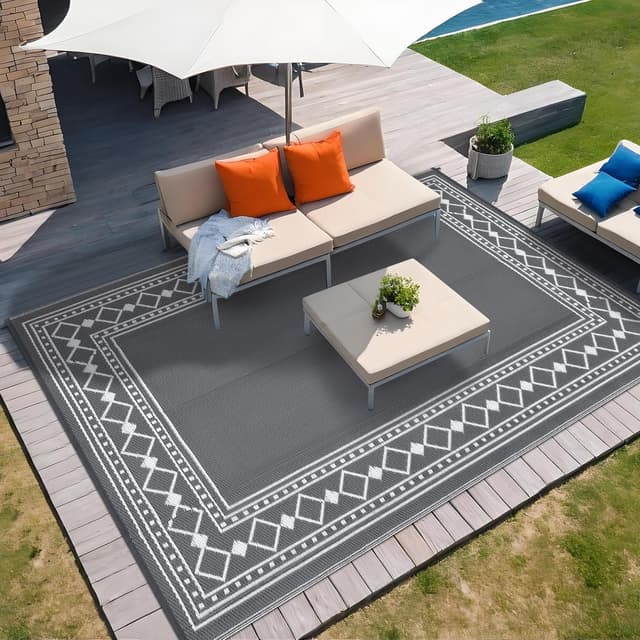 Thumbnail 6 de CAROMIO outdoor plastic straw rug 270 x 360 cm