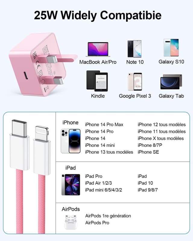 Thumbnail 6 de Fast Charge 25W PD iPhone Charger 2M