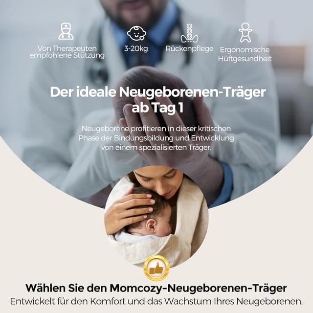 Thumbnail 1 de Momcozy Babytrage Neugeborene 3-11 kg