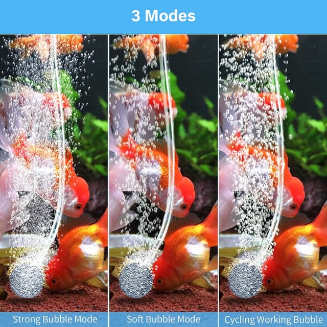 Detalle 2 de Biling 15W Solar Pond Aerator with 4400mAh Battery and 3 Oxygen Modes (2 Air Stones, IPX5)