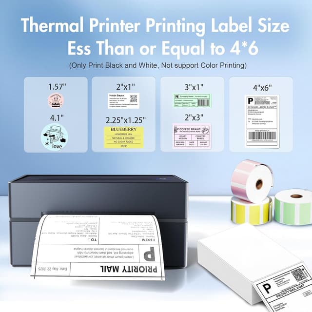 Detalle de Bluetooth Thermal Label Printer 4x6