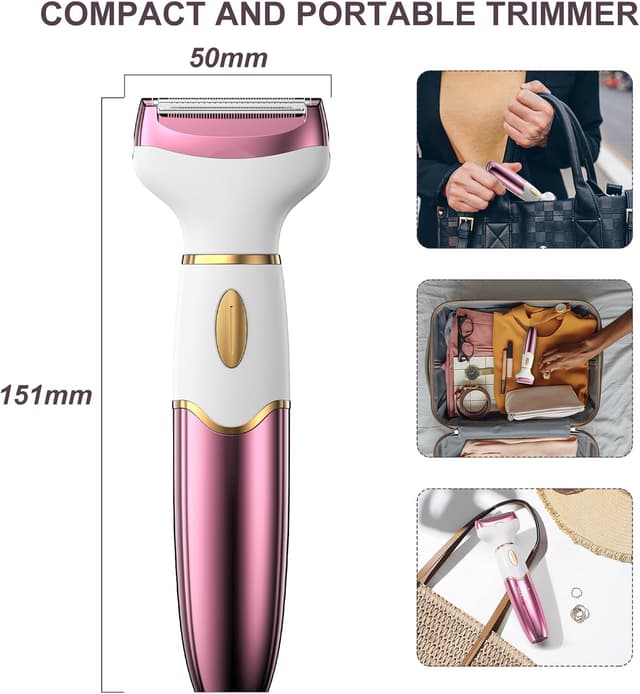 Thumbnail 6 de Koeutoze 4-in-1 Electric Women’s Shaver with Digital Display (IPX7 Waterproof) – Bikini, Facial & Full-Body Trimming