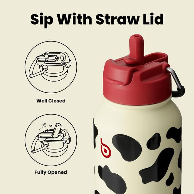 Detalle de bottlebottle BOTTLE BOTTLE Trinkflasche 1L mit Strohhalm đ°