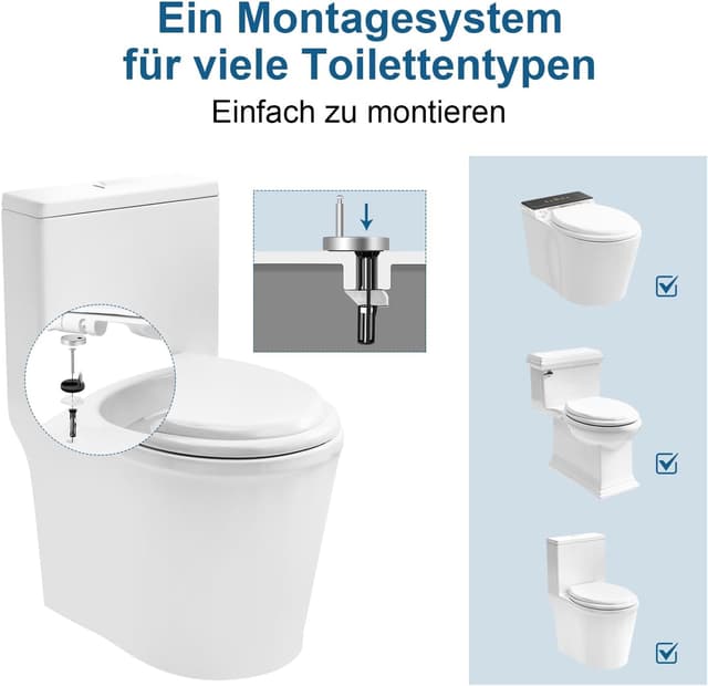 Thumbnail 5 de WOLTU Tapa WC Asiento Inodoro Cierre Suave Antibacterial 🚽