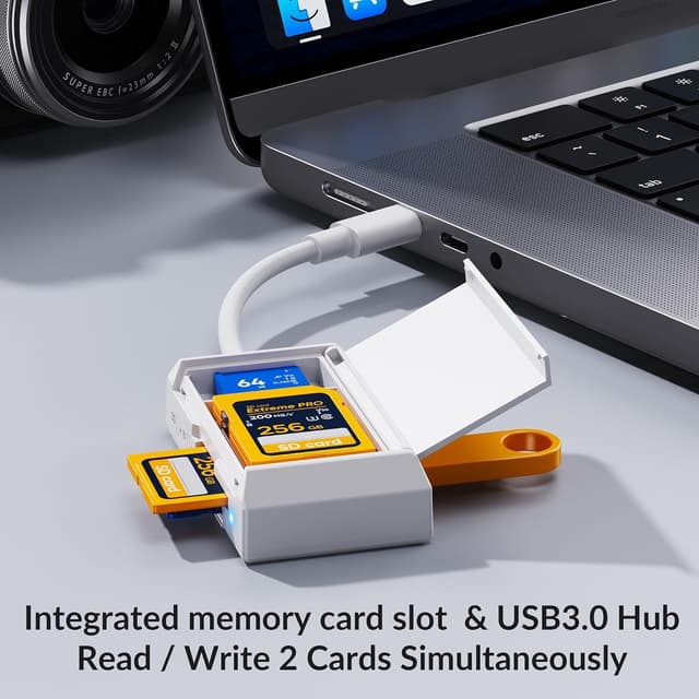 Detalle 2 de HOURUNTAIL SD/TF-Kartenleser USB-C Plug & Play