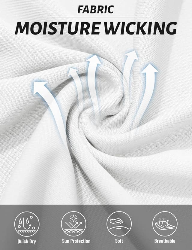 Detalle de TACVASEN Women’s Short Sleeve Workout Shirts with UPF 50+ Sun Protection