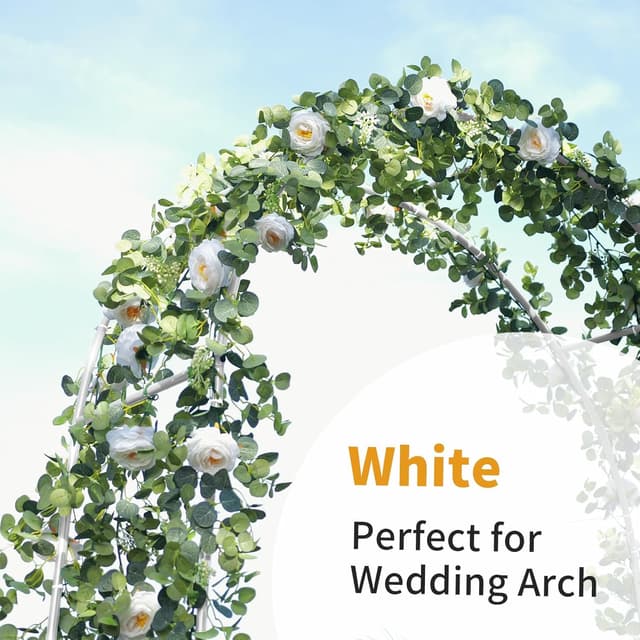 Detalle de Mr. Ton Arche de Mariage – arche de jardin/pérgola pour intérieur et extérieur, 240 cm de haut x 140 cm de large