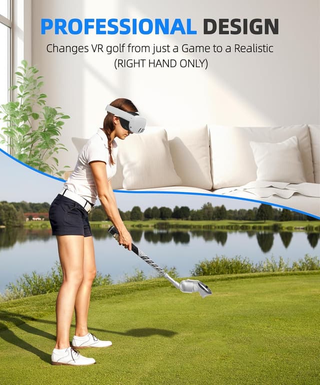 Thumbnail 3 de BRICOK VR Golf Club Attachment for Meta Quest 3