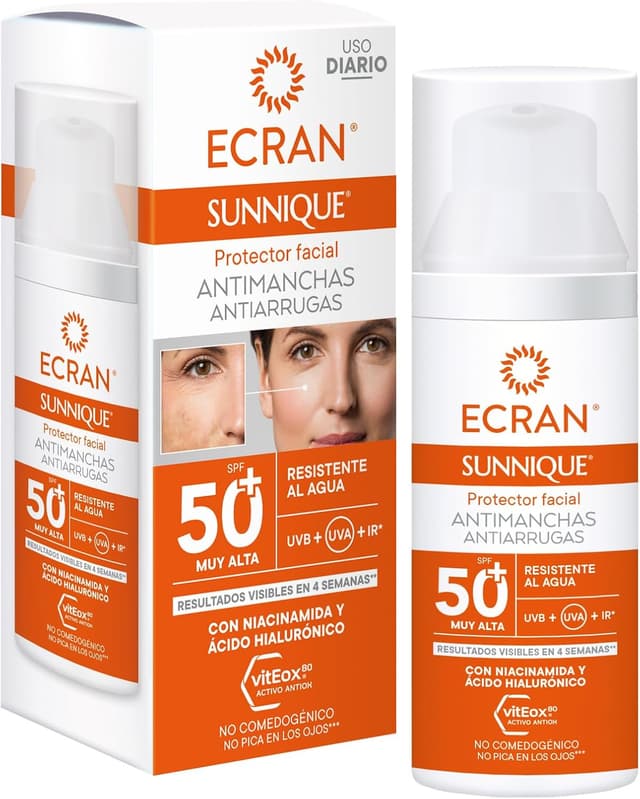 Detalle de Ecran Sunnique Antimanchas SPF50+ 50 ml