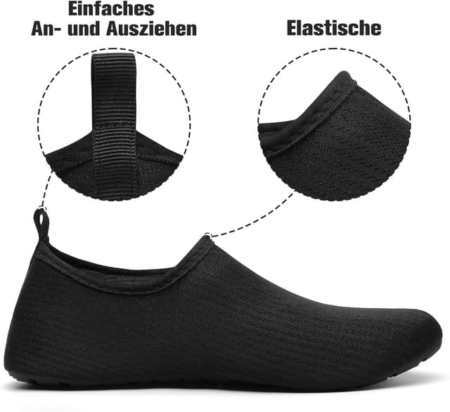 Detalle 2 de SAGUARO Scarpe da scoglio con asciugatura rapida, 7 fori di drenaggio e suola antiscivolo (Rombi, Gr. 36-47)