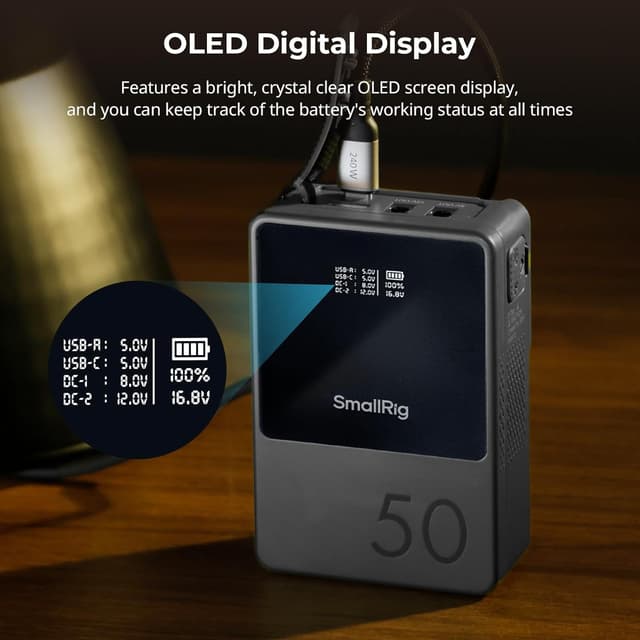 Detalle 2 de SmallRig VB50 Mini V Mount Akku 50Wh