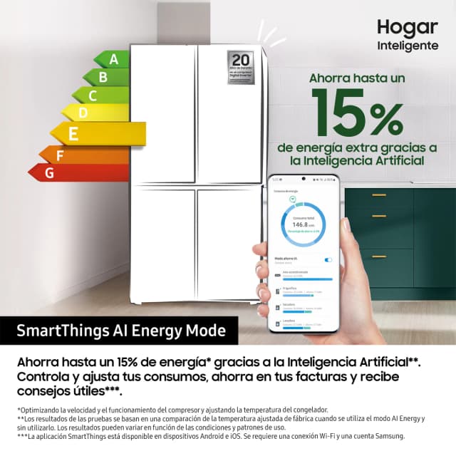 Thumbnail 5 de Samsung Bespoke Frigorífico Americano French Door