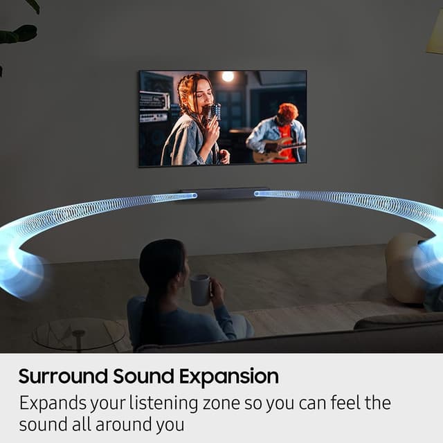 Detalle 2 de Samsung B-Series Soundbar HW B400F (2025) 2.0 with Built-In Subwoofer + Voice Enhance Mode