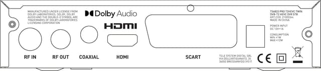Thumbnail 1 de TELE System TS6822 PRO decoder DVB-T2