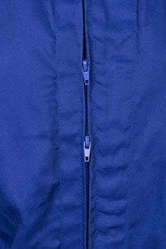 Detalle 2 de Velilla 214 Mono modelo italiano azulina talla 52 con cierre asimétrico y doble cursor