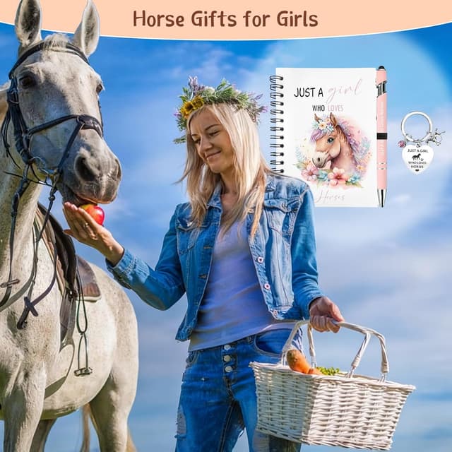 Thumbnail 6 de Horse stationery set for girls, A6 notebook