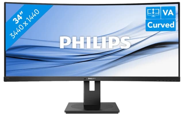 Detalle 2 de Philips 346B1C/00 34" Ultra-Wide Monitor mit USB-C Docking und Quad HD