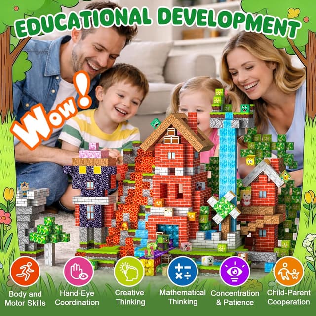 Thumbnail 6 de Crifeton Magnetic Blocks 220-piece magnetic building set for ages 3+