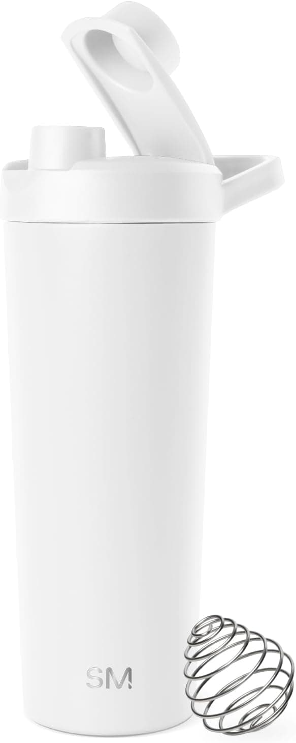 Detalle de Simple Modern Rally Botella Mezcladora de Proteínas 🥤 710ml Winter White