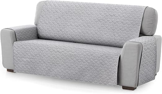 Detalle de Textilhome Geometric Circus Funda Sofá 3 Plazas, Protector Gris